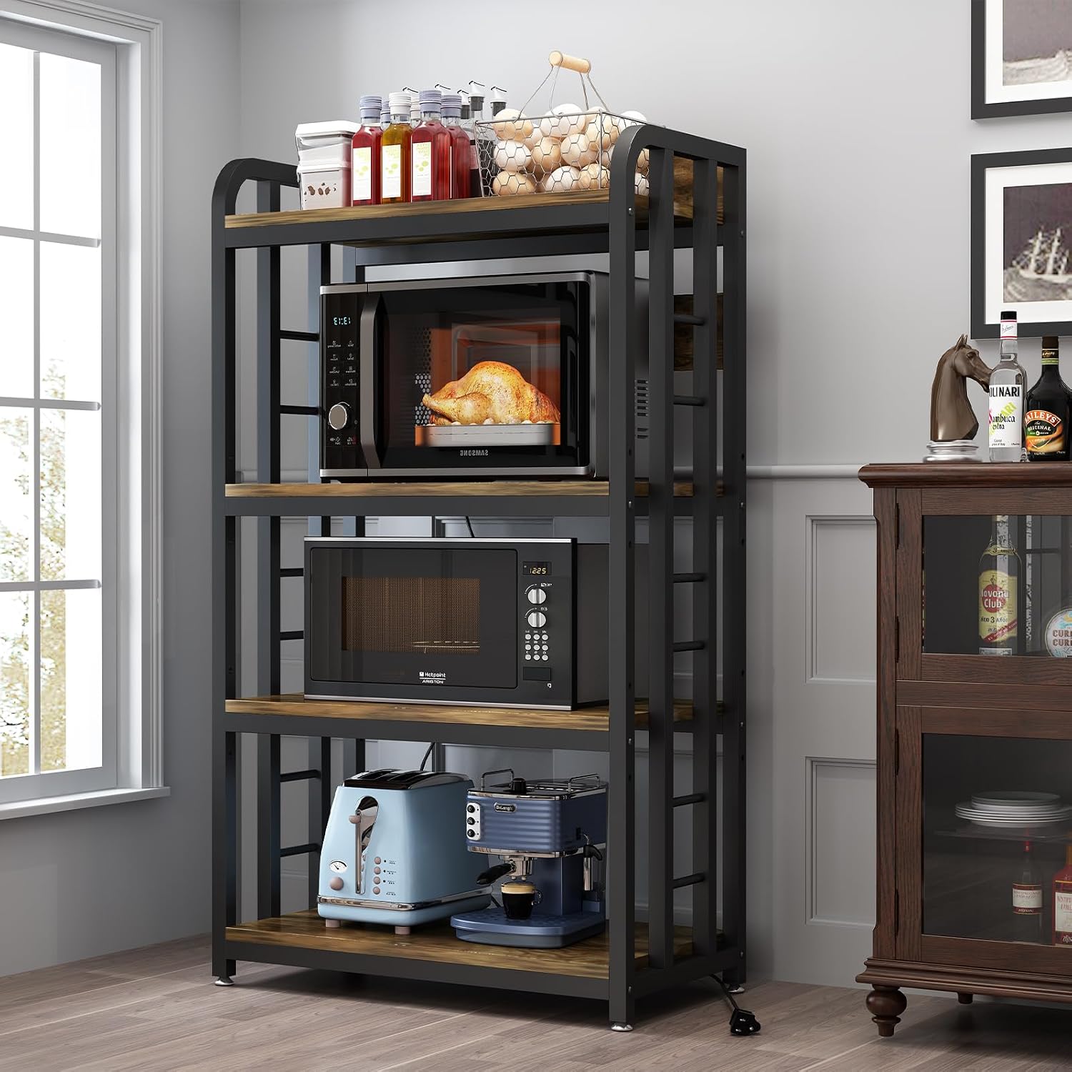 Kitchen Appliances Countertop - Estante de Cozinha de 4 Níveis