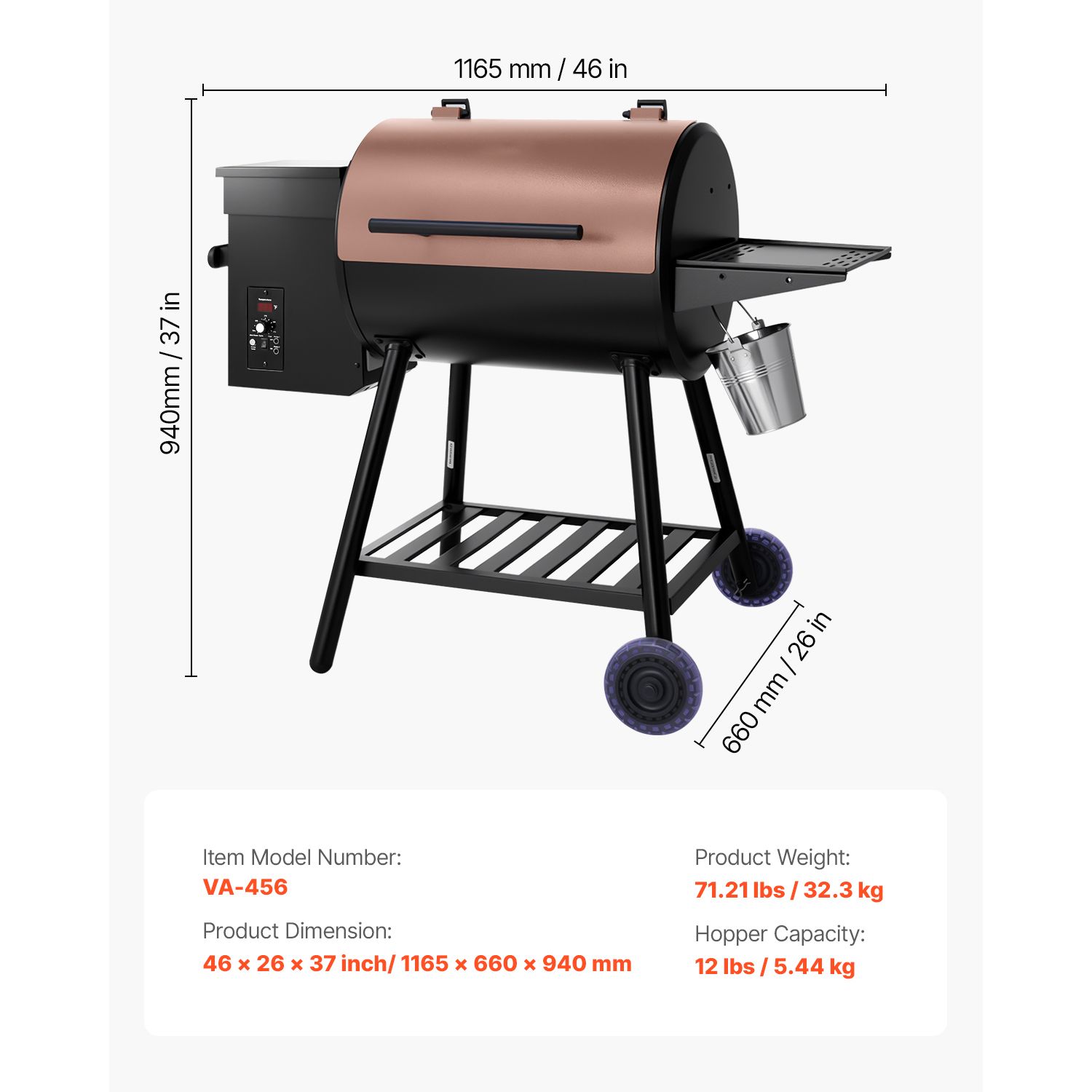 Electric Smoker Bbq - Churrasqueira a Pellets de Madeira, Grelhador