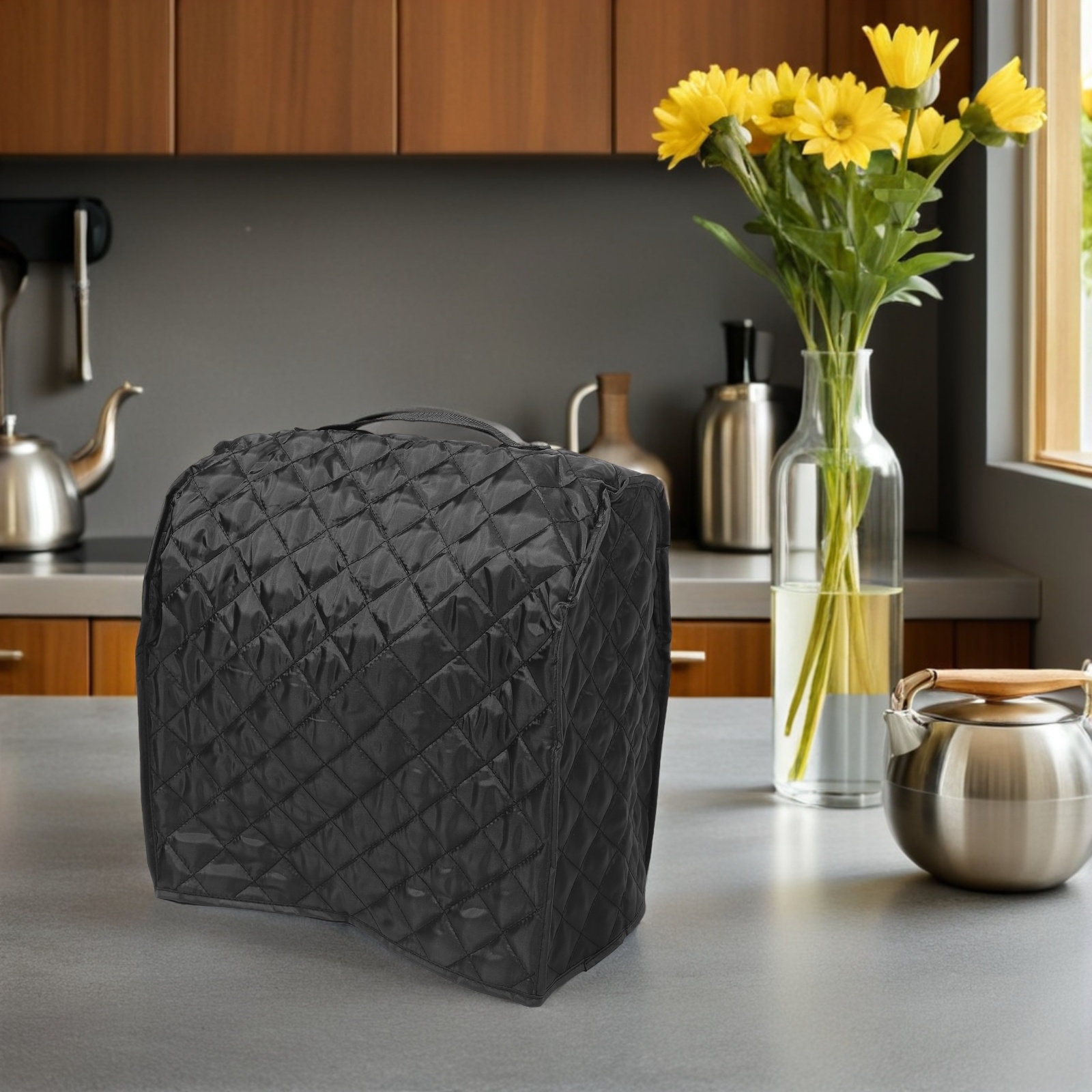 Kitchen Appliances Countertop - Capa Protetora de Pano Oxford Preto