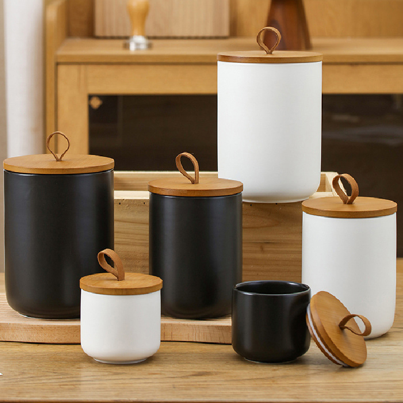 Kitchen Appliances Manufacturers - Frasco De Armazenamento De Cerâmica Nórdica,