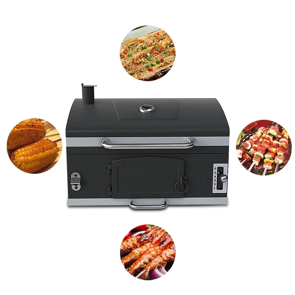 Electric Smoker Bbq - Churrasqueira Rotativa Comercial Grande para Ambientes