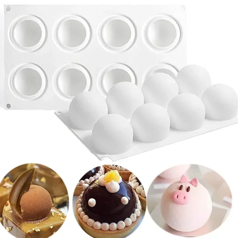 Kitchen Appliances Garage - Molde de silicone esfera 3d para