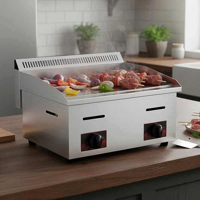 Electric Griddle Pancake - [Promoção] Chapa Comercial de Aço Inoxidável