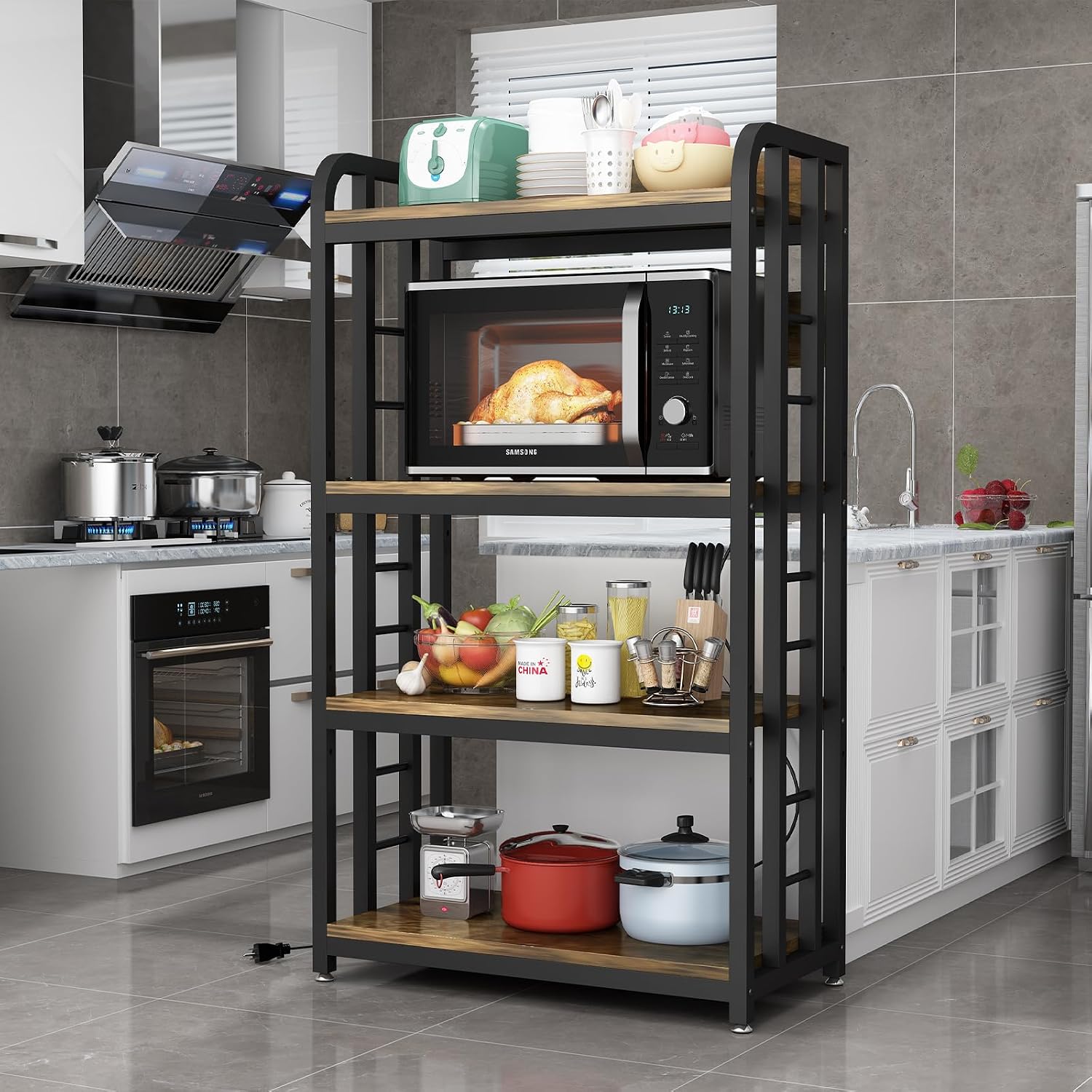Estante de Cozinha de 4 Níveis - Kitchen Appliances Countertop avaliação e preço