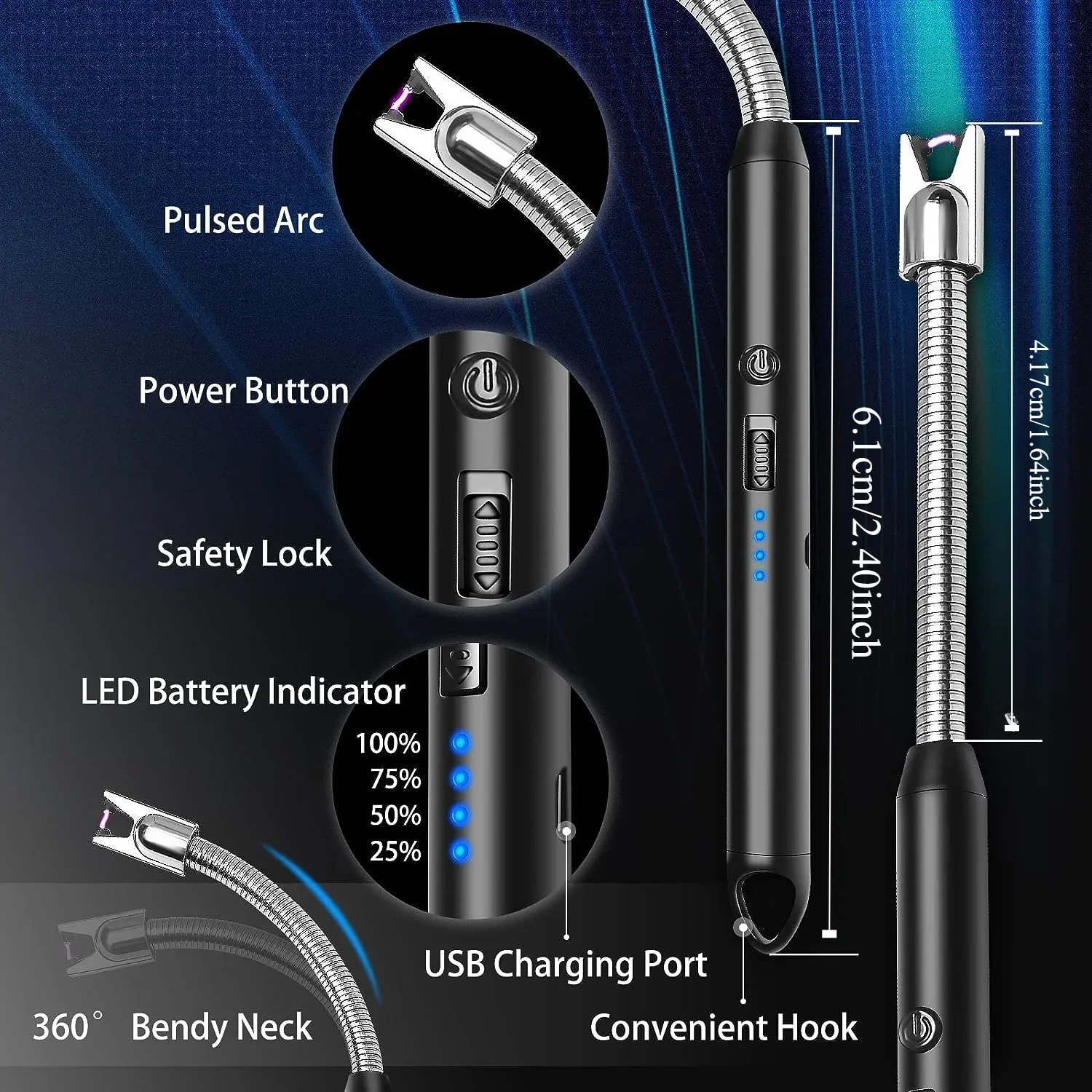 3 pçs isqueiros elétricos reca - Electric Smoker Bbq avaliação e preço