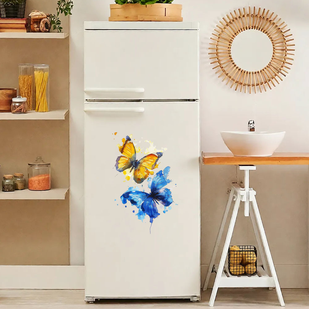 Adesivo de geladeira com borbo - Kitchen Appliances Yellow avaliação e preço