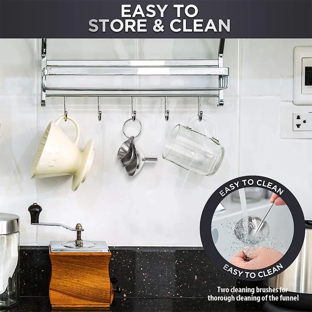 3 pçs conjunto de funil de coz - Kitchen Appliances Garage avaliação e preço
