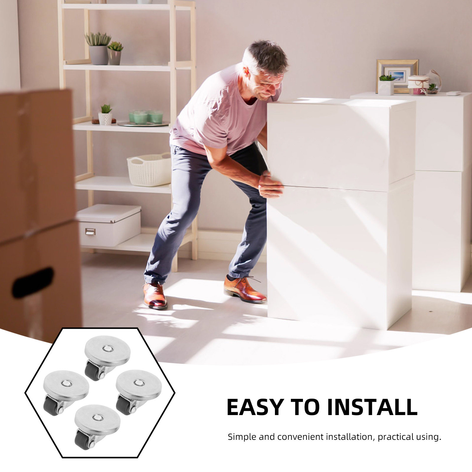 Rodinhas Mini Autoadesivas 4 P - Kitchen Appliances Countertop avaliação e preço