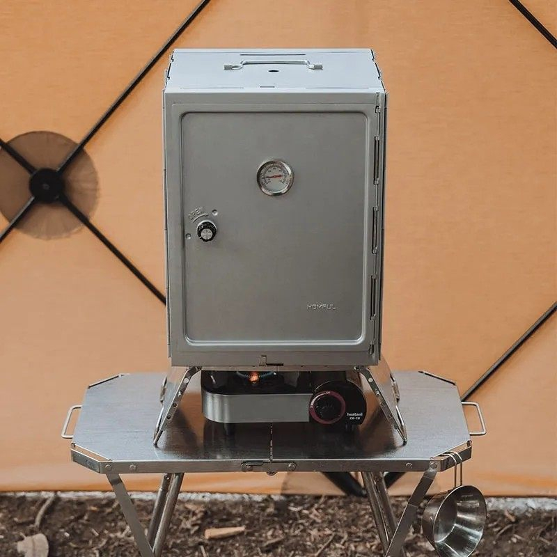 Forno Defumador Dobrável de Aç - Electric Smoker Bbq avaliação e preço