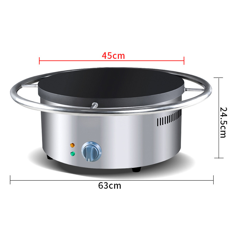 Chapa Elétrica Rotativa Manual - Electric Griddle Pancake avaliação e preço
