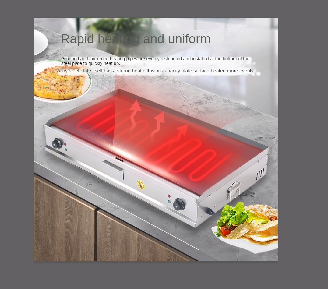 Chapa elétrica comercial, máqu - Electric Griddle Pancake avaliação e preço